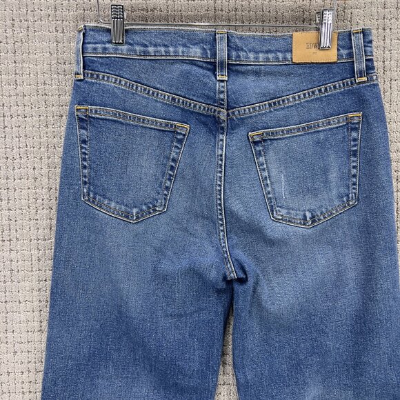 Anthropologie Edwin Marli High Rise Ankle Straight Jeans - Picture 6 of 7